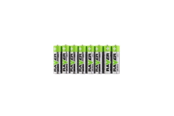 Baterie RAVER LR6/AA 1,5 V alkaliczne ultra 8 sztuk w folii