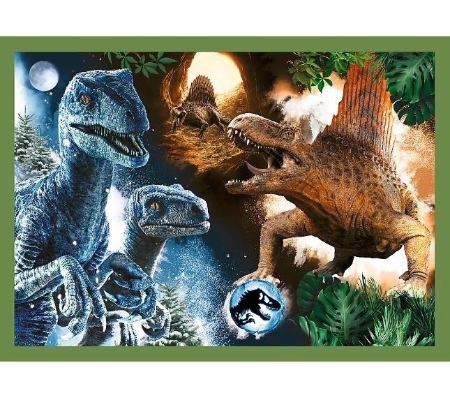 Puzzle 4w1 niebezpieczne dinozaury Jurassic World