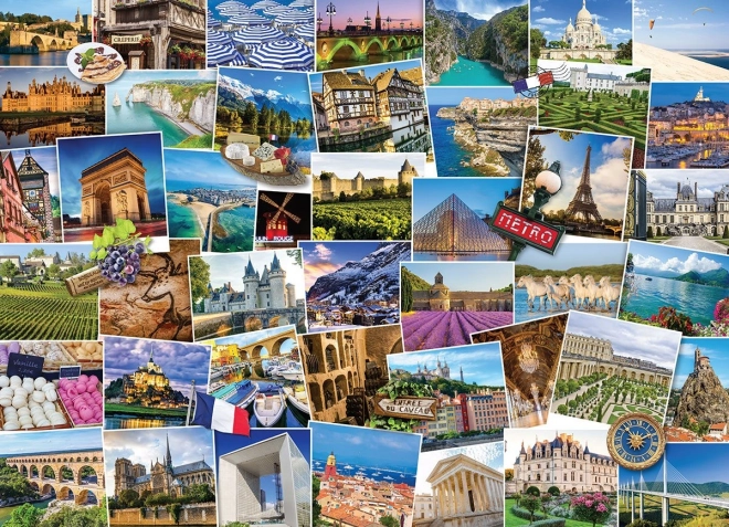Puzzle Podróżnik - Francja 1000 elementów od Eurographics