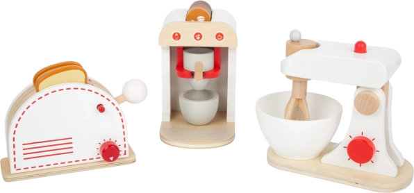 Small Foot drewniany zestaw kuchennych urządzeń (3 szt.)