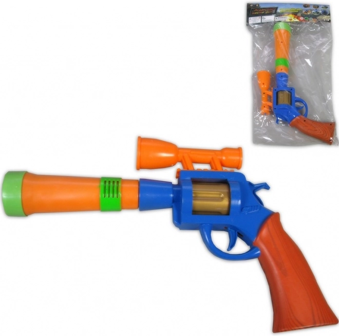 Plastikowy pistolet dla małych wojowników