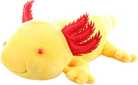 Pluszowy aksolotl żółty 30 cm eco-friendly