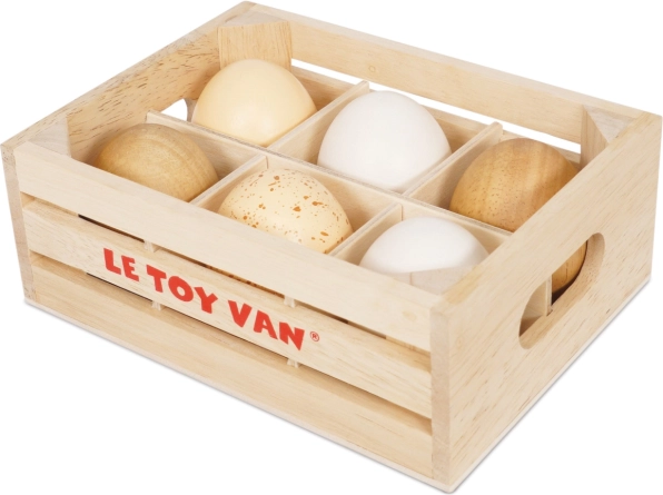 Le Toy Van farmarskie jajka w skrzynce