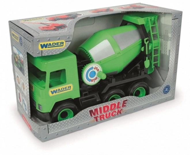 Betoniarka zielona Middle Truck w pudełku