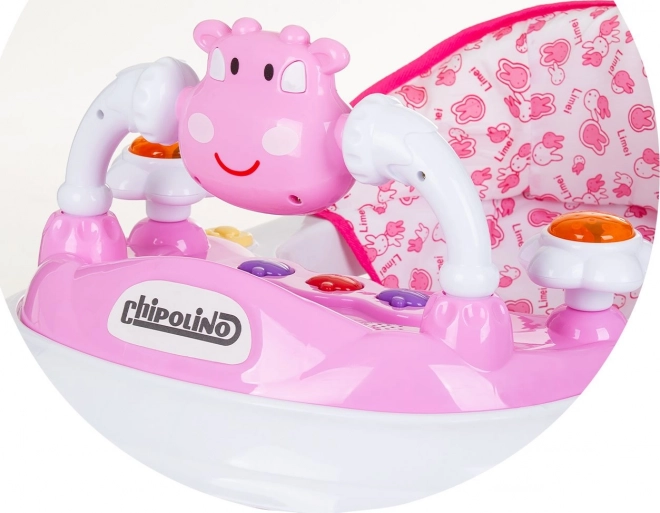 CHIPOLINO Chodzik interaktywny Little Cow – różowe