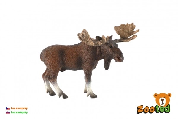 Łoś europejski zabawka plastikowa 13cm w torebce