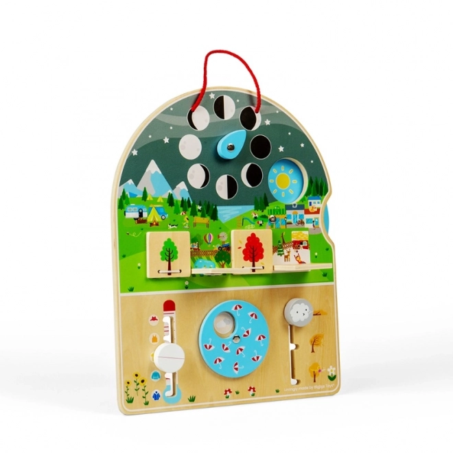 Bigjigs Toys Drewniana Tablica Pogodowa