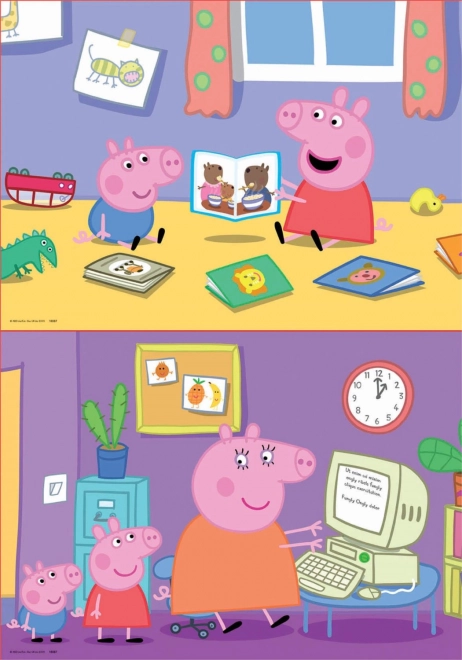 Educa Puzzle Świnka Peppa 2x20 elementów