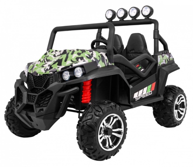 Dziecięce terenowe autko Grand Buggy 4x4 z kamuflażem, oświetleniem LED i radiem MP3