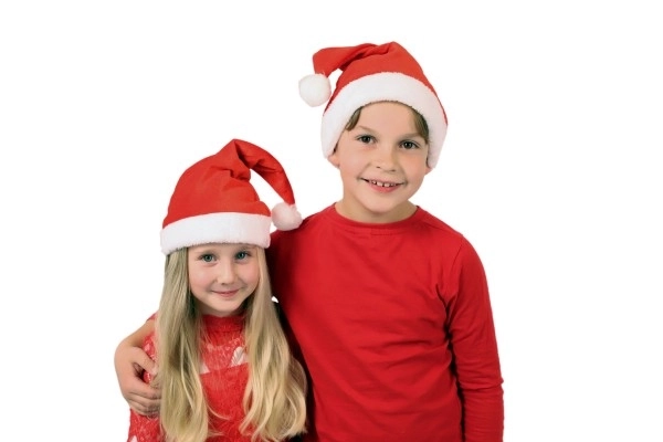 Czapka świąteczna dziecięca materiał średnica 25 cm na karcie karnawałowej