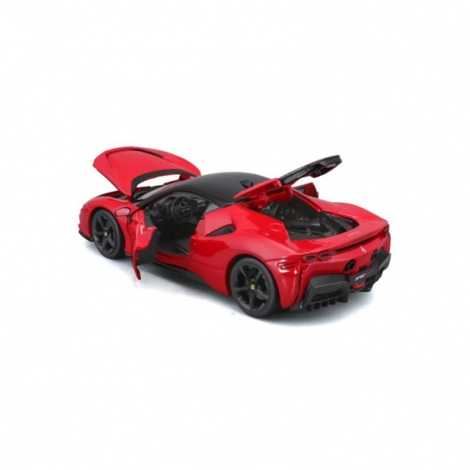 Metalowy model Ferrari SF90 Stradale czerwony 1:18