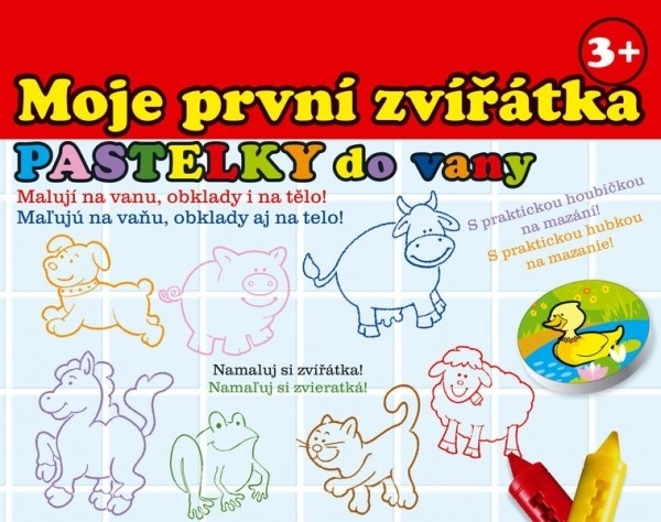 Kredki do kąpieli - Moje pierwsze zwierzątka 10 sztuk