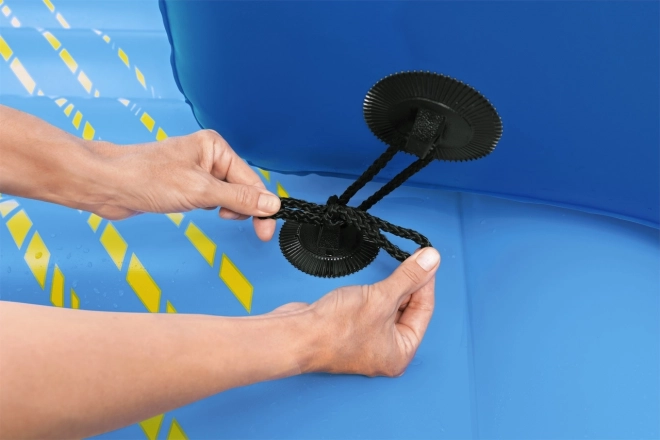 HYDRO-Force Wyspa + zjeżdżalnia 376x311cm BESTWAY