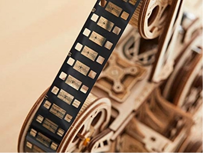 RoboTime 3D drewniane mechaniczne puzzle Filmowy projektor