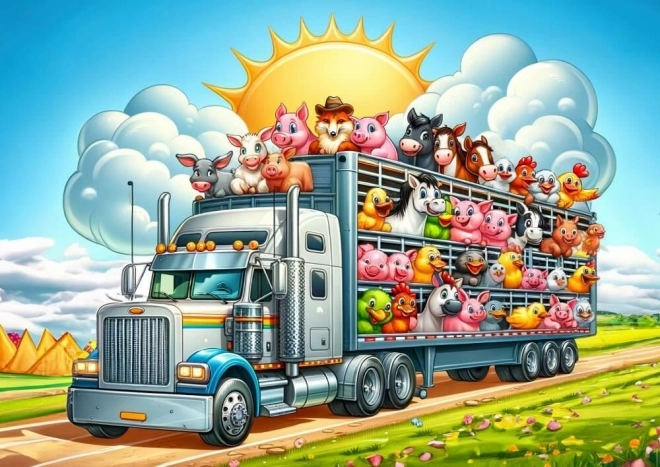 Art Puzzle Podróż ciężarówką 100 elementów