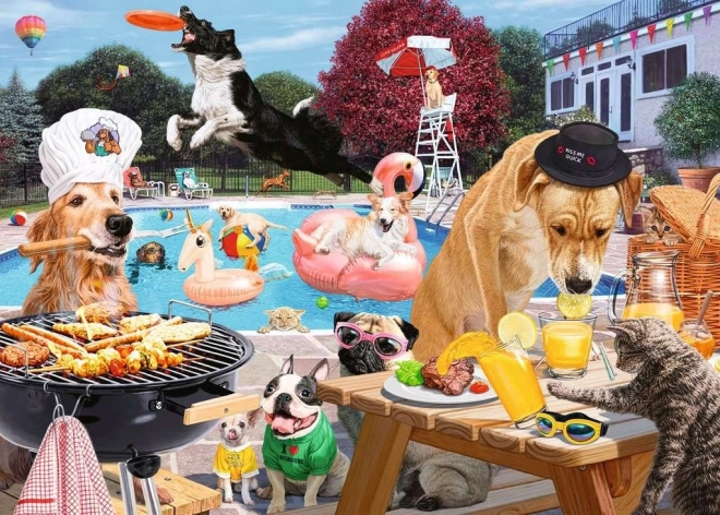 Puzzle Psie letnie dni 1000 elementów