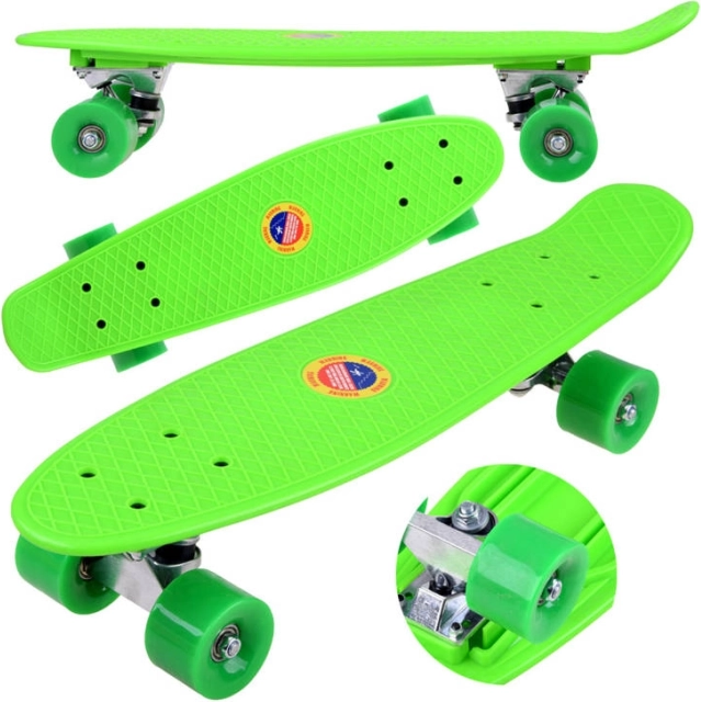 Fiszka skateboard dla dzieci do 50 kg – Zielona