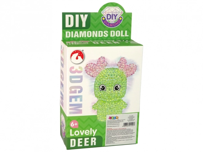 DIY Diamentowy renifer DIY Kryształy 3D Zestaw breloków do kluczy