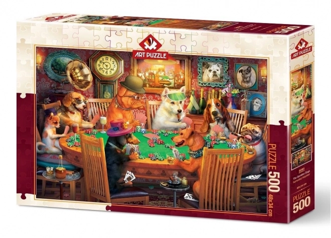 ART PUZZLE Puzzle Psi Pokerzyści 500 elementów