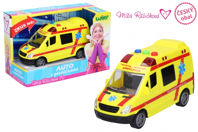 Karetka z efektami 14,5 cm - Míša Růžičková - mówi po czesku, czeskie opakowanie