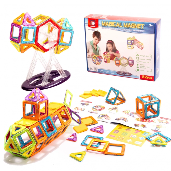 Magnetyczne klocki Magical Magnet 52 sztuk