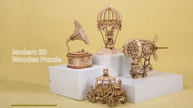 Sterowiec - 3D drewniane puzzle