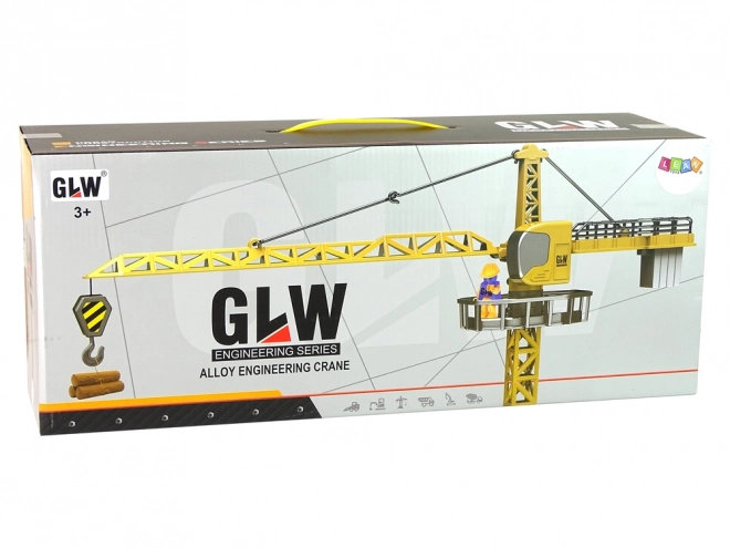 Żółty żuraw budowlany 95 cm