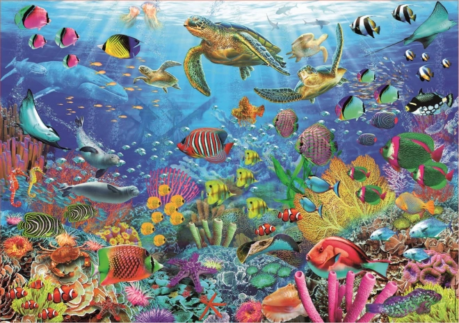 Puzzle Educa żółwie w tropikalnej fantazji 1000 elementów