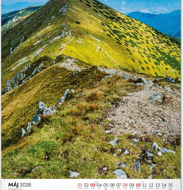 Kalendarz ścienny Tatry 2026