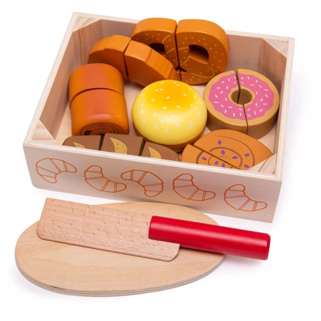 Bigjigs Toys Pieczywo do krojenia w skrzynce