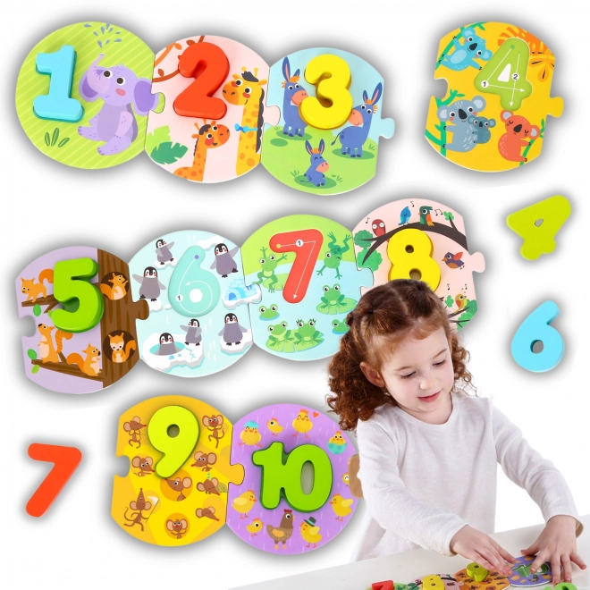 Edukacyjne puzzle Montessori Tooky Toy