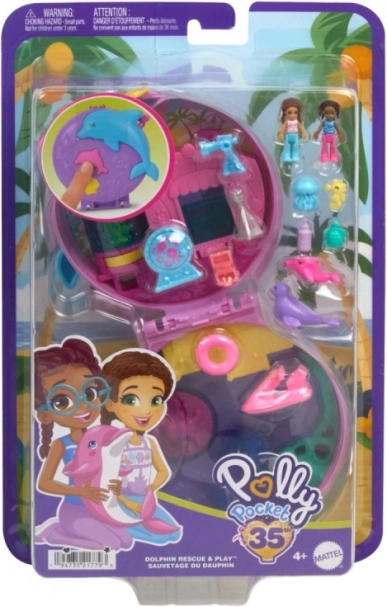 Polly Pocket Akwarium z Delfinem – Kompaktowy Zestaw Do Zabawy