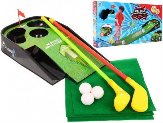 Mini golf zestaw ze świetlnymi efektami