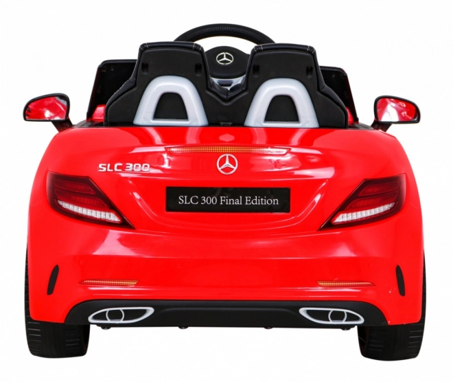 Mercedes Benz SLC300 Dziecięcy samochód na baterie Czerwony + dźwięki MP3 Światła + zdalne sterowanie + wolny start