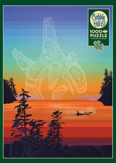 Puzzle COBBLE HILL Kolory wybrzeża Salish 1000 elementów