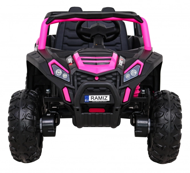 Buggy UTV 2000M samochód wyścigowy z baterią + dźwięki MP3, światła + pilot + start wolny – Růžové