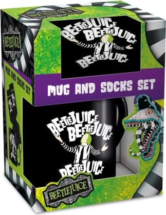 Beetlejuice męski zestaw prezentowy kubek i skarpetki