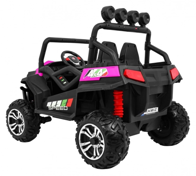 Dziecięce terenowe auto Grand Buggy 4x4 Różowe z pilotem