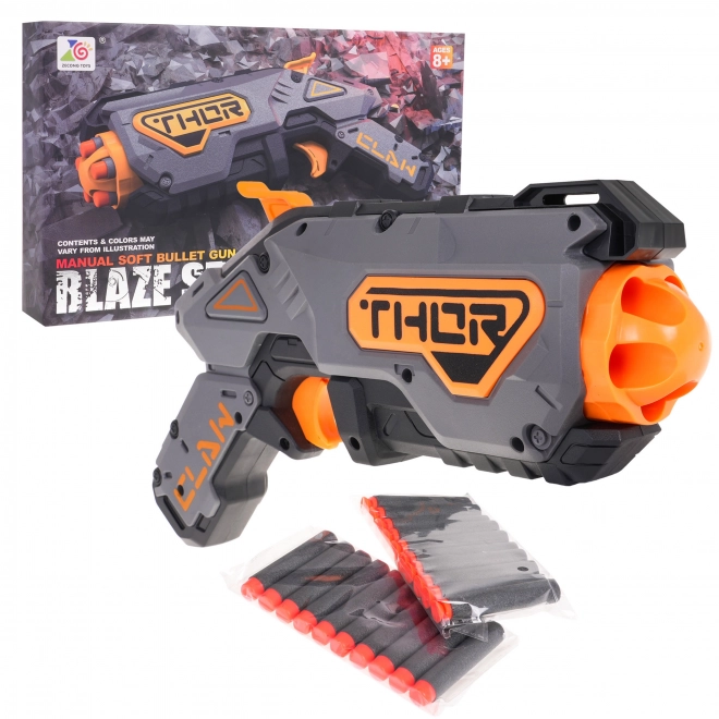 Dziecięcy manualny pistolet Blaze Storm Szary
