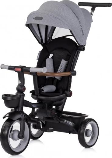 Chipolino Trójkołowiec z daszkiem Urban 2w1 Anthracite