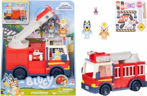 Bluey wóz strażacki z figurkami