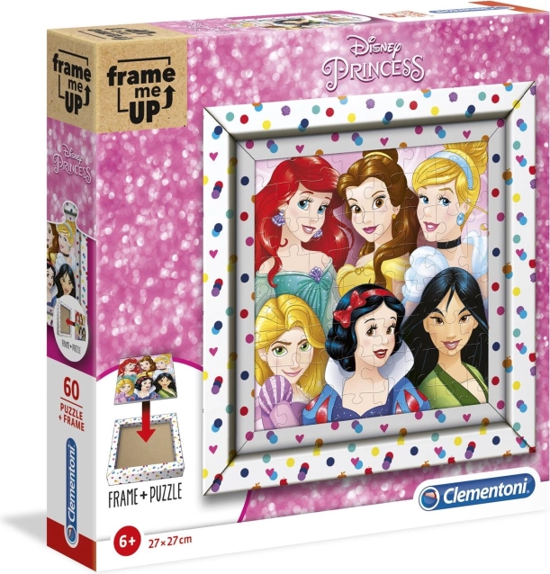 CLEMENTONI Puzzle Frame Me Up Księżniczki Disneya 60 elementów