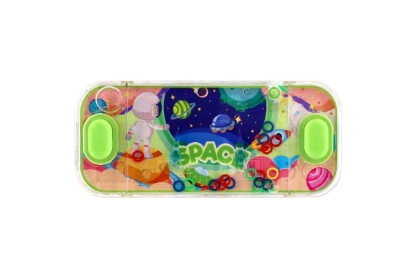 Wodna gra łamigłówka 15x7cm plastik kosmos 4 rodzaje 24szt w pudełku