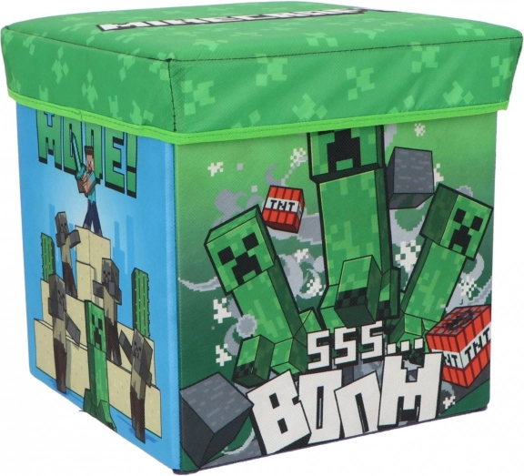 Składany pojemnik z pokrywą i pufa COZY NOXXIEZ Minecraft