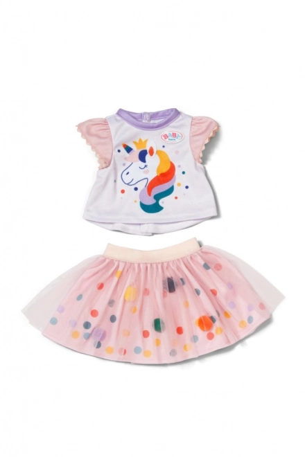 Baby Born jednorożcowe tutu sukienki dla lalek