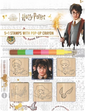 zestaw stempelków z kredką woskową Harry Potter 5+1