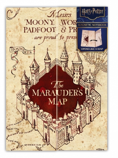 Harry Potter liniowany notes Huncwocka Mapa A5 Magical Locations