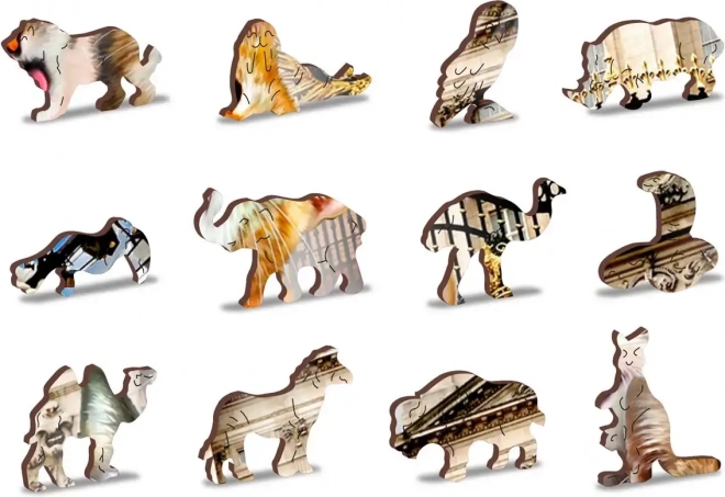 Drewniane puzzle Kocięta w Londynie