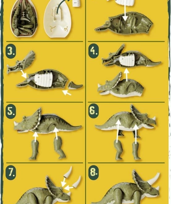 Świecąca figurka dinozaura w jajku