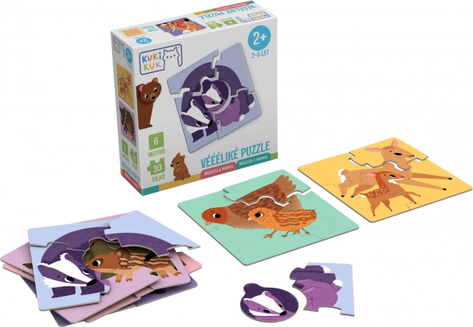 Wiiiiielkie puzzle maluchy z mamą